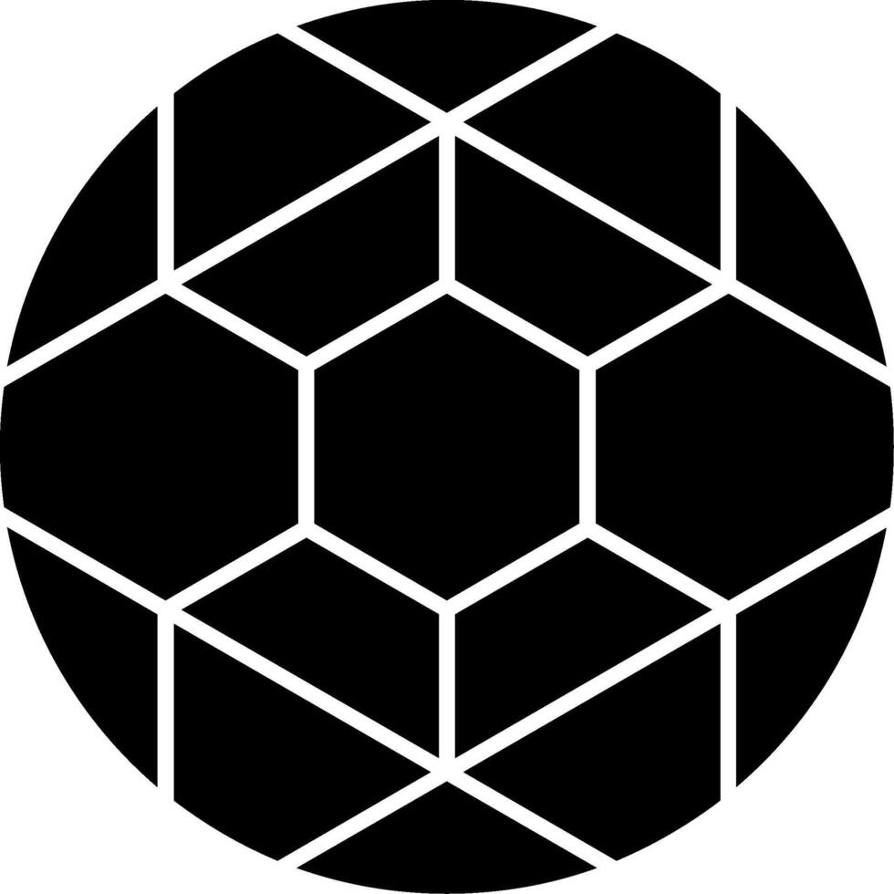 Soccer Ball Glyph Icon vector