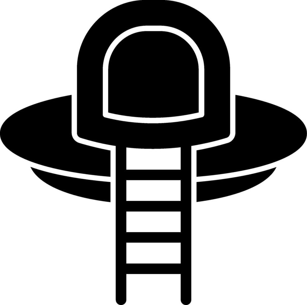 UFO Glyph Icon vector