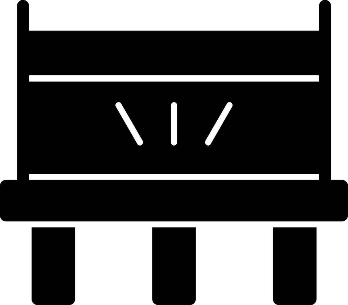 Trampoline Glyph Icon vector
