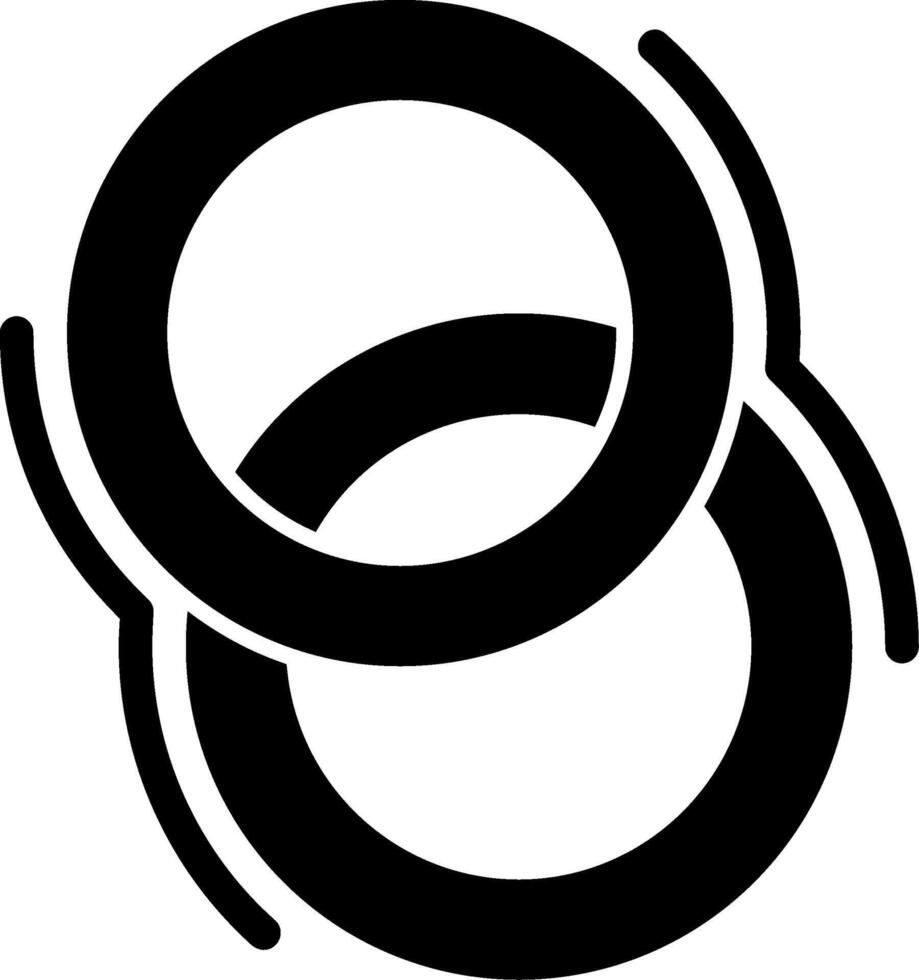 Hula Hoop Glyph Icon vector