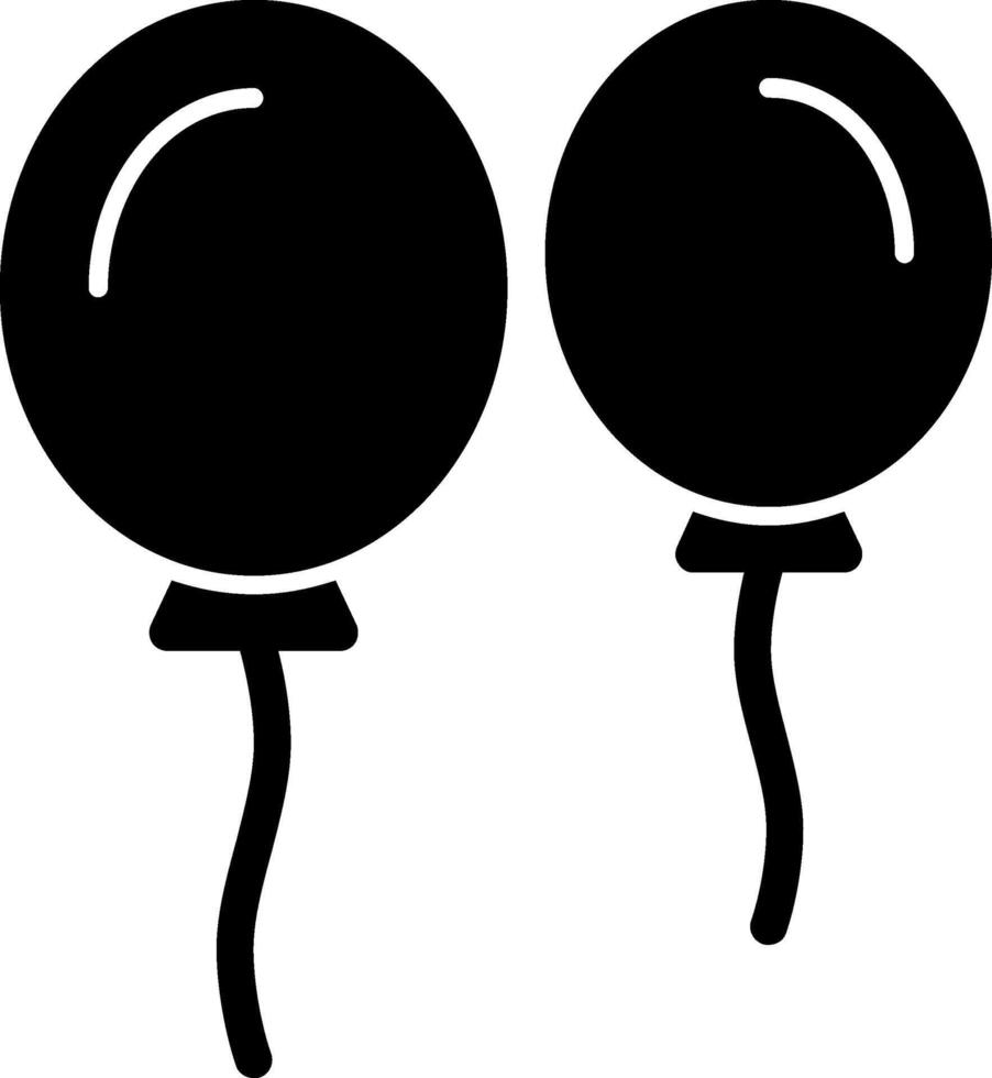 Balloon Glyph Icon vector