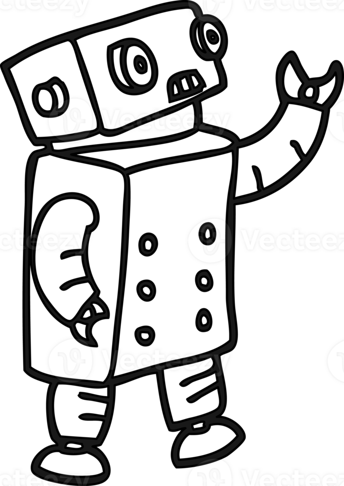 cartoon robot icon png