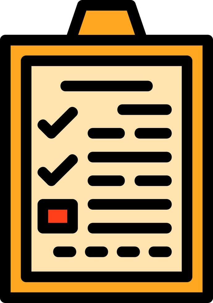 Application Form Line Filled vector