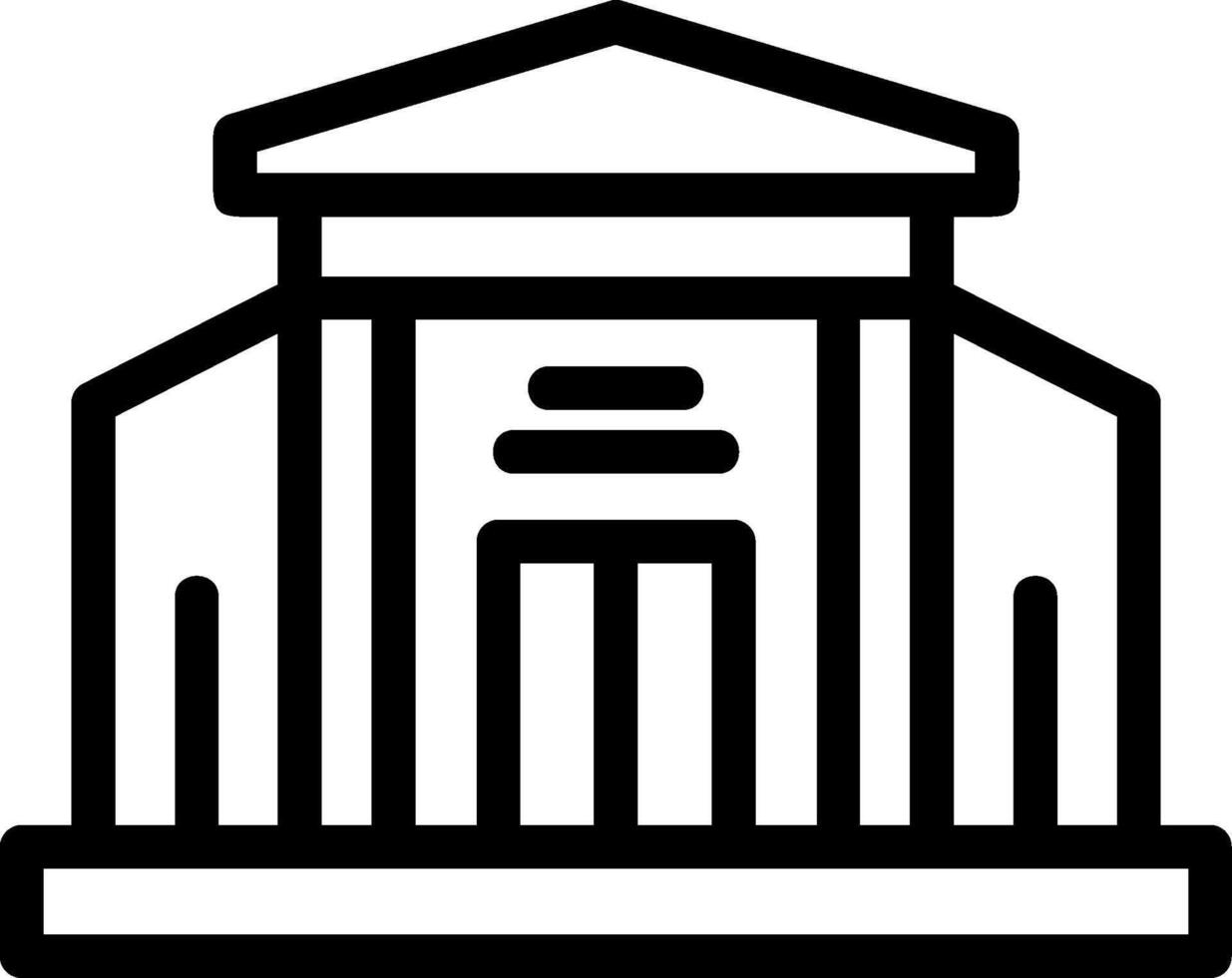 Museum Line icon vector