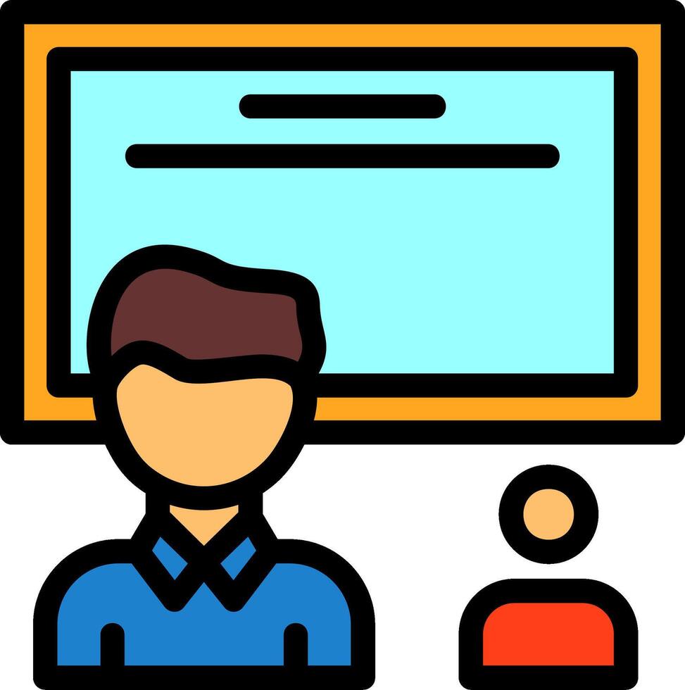 Training Line Filled vector