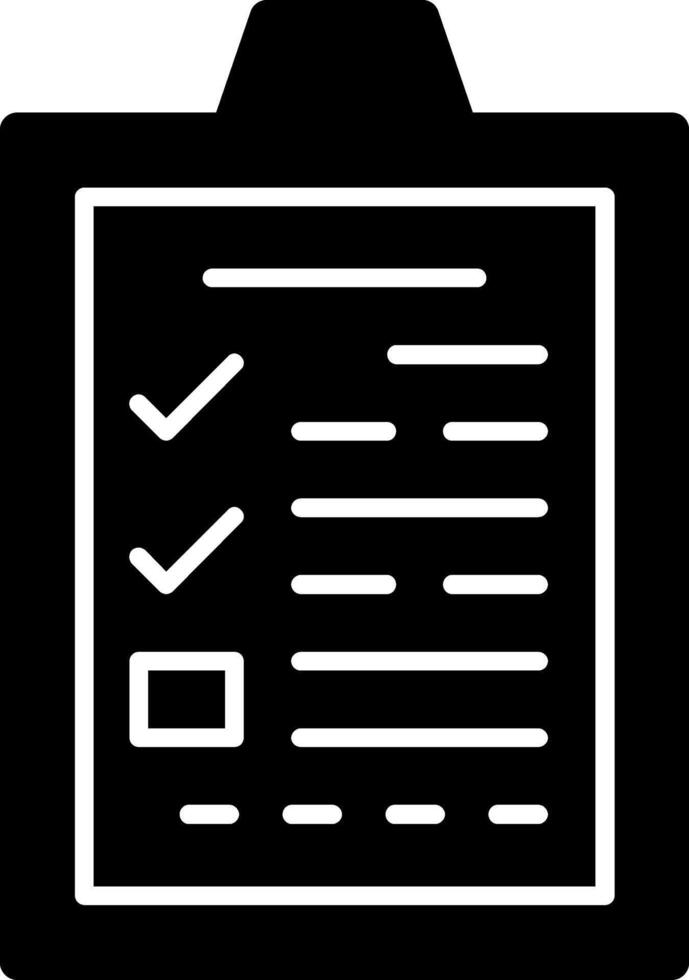 Application Form Glyph vector