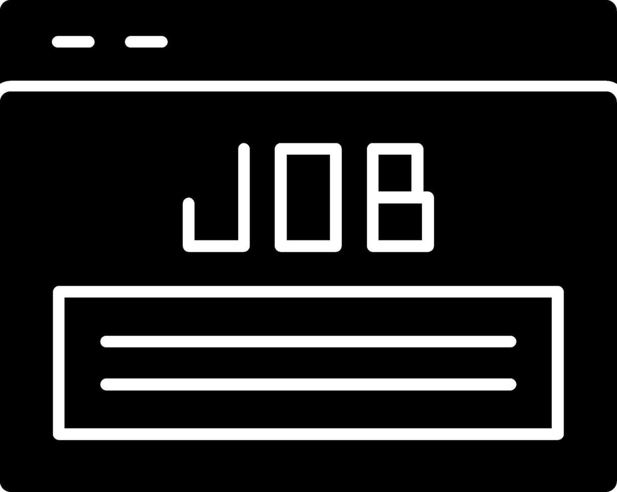 Job Listing Glyph vector
