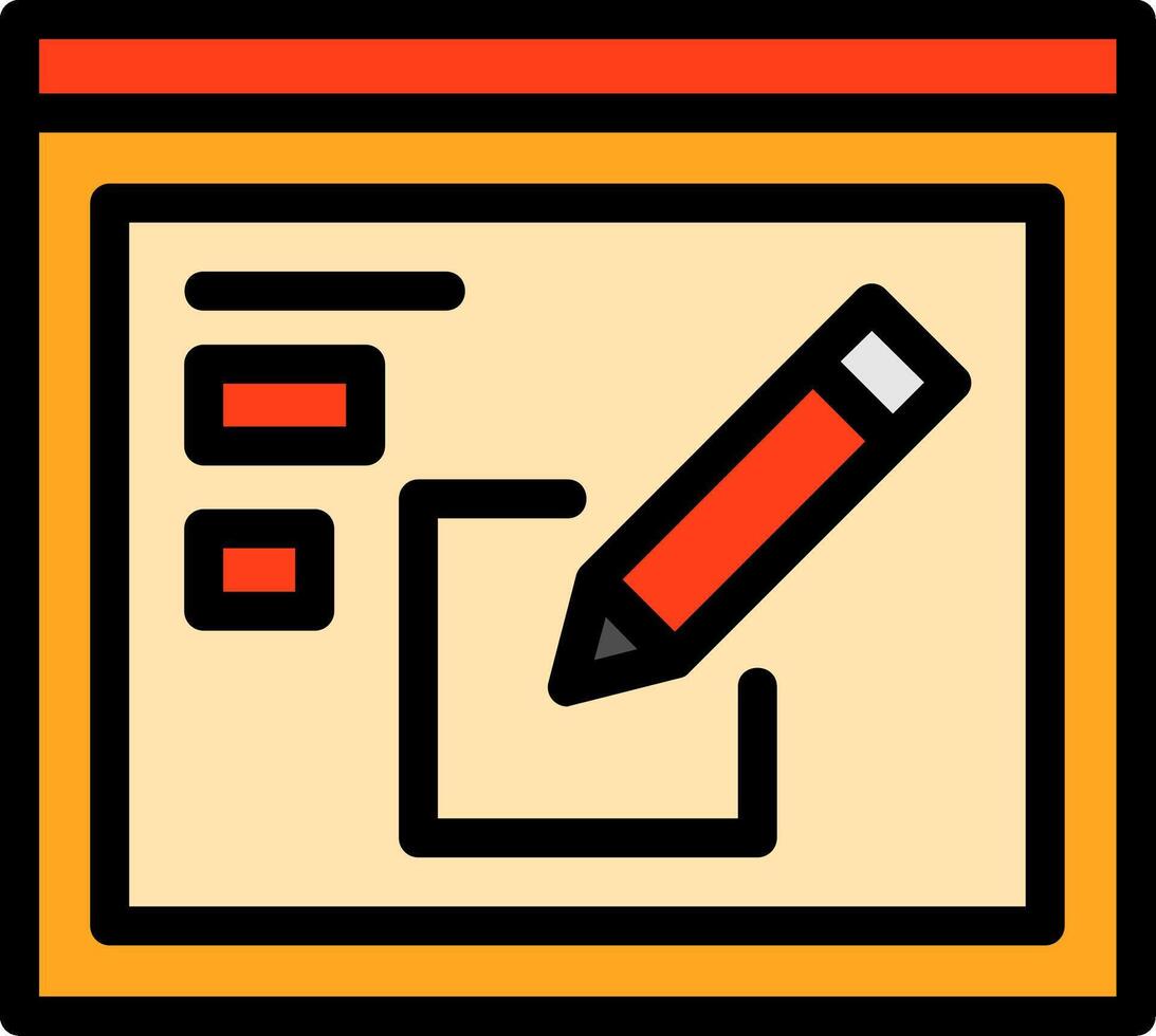 Edit Line Filled vector