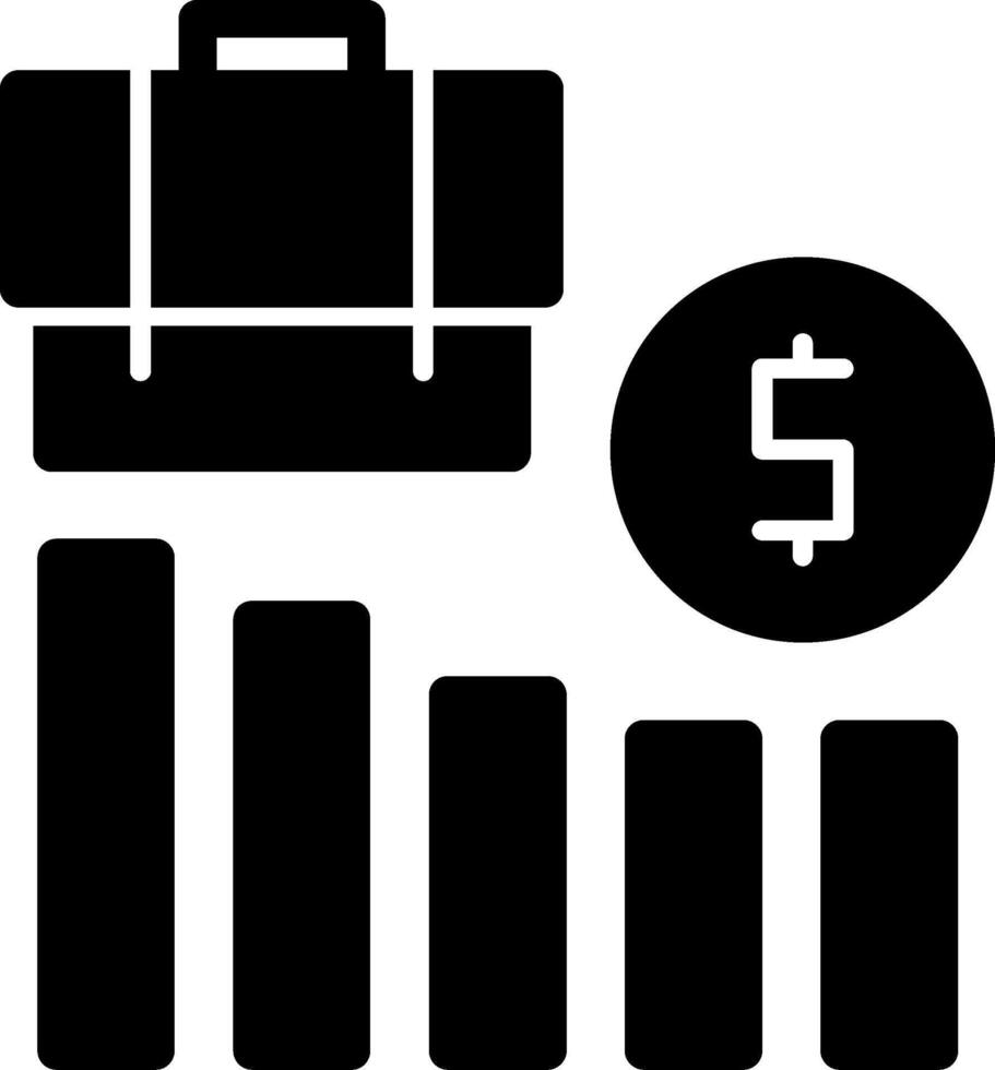 Job Market Glyph vector