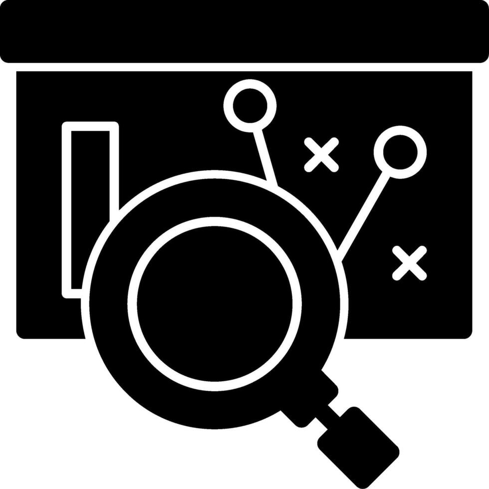 Recruitment Strategy Glyph vector