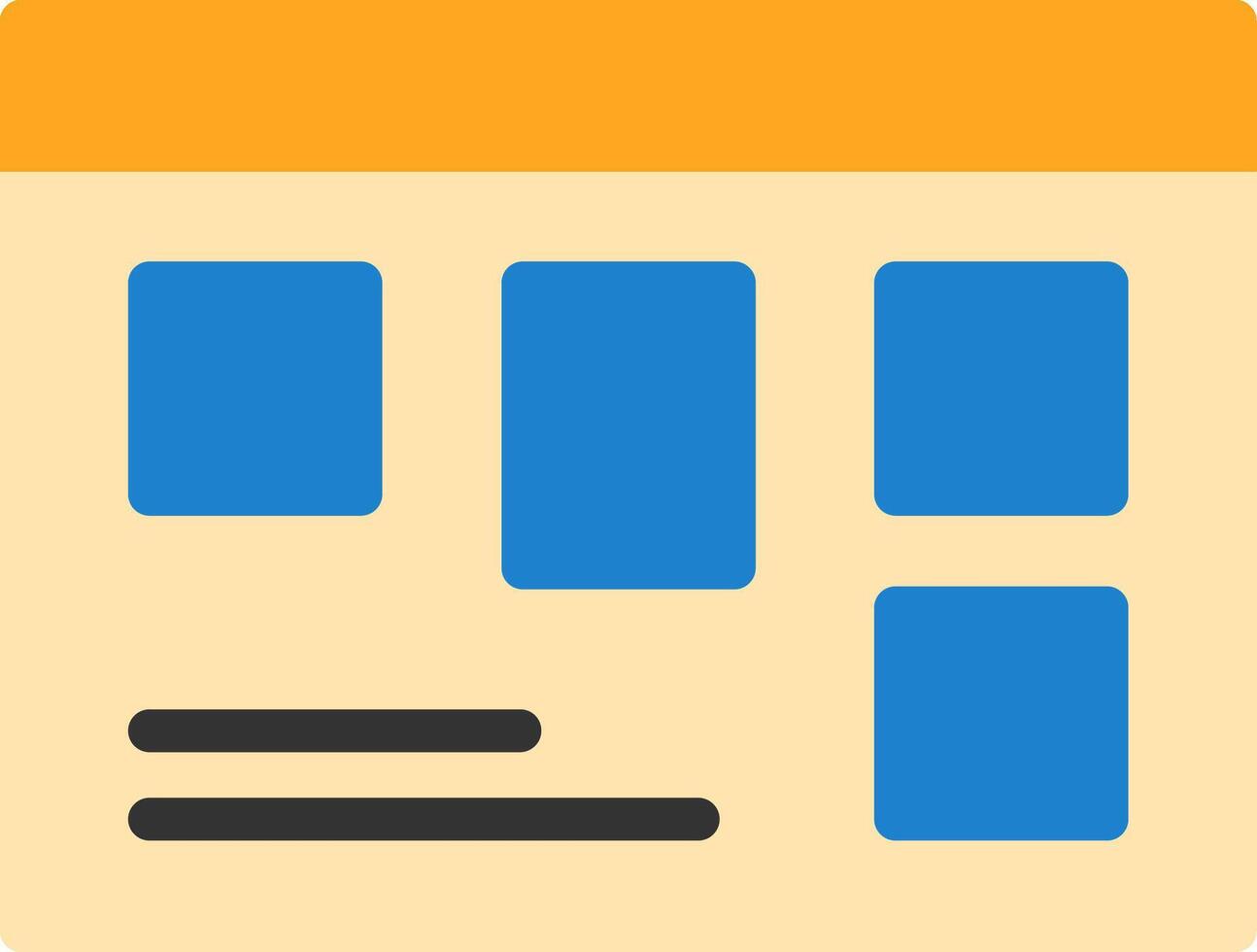 Scrum Board Flat Icon vector