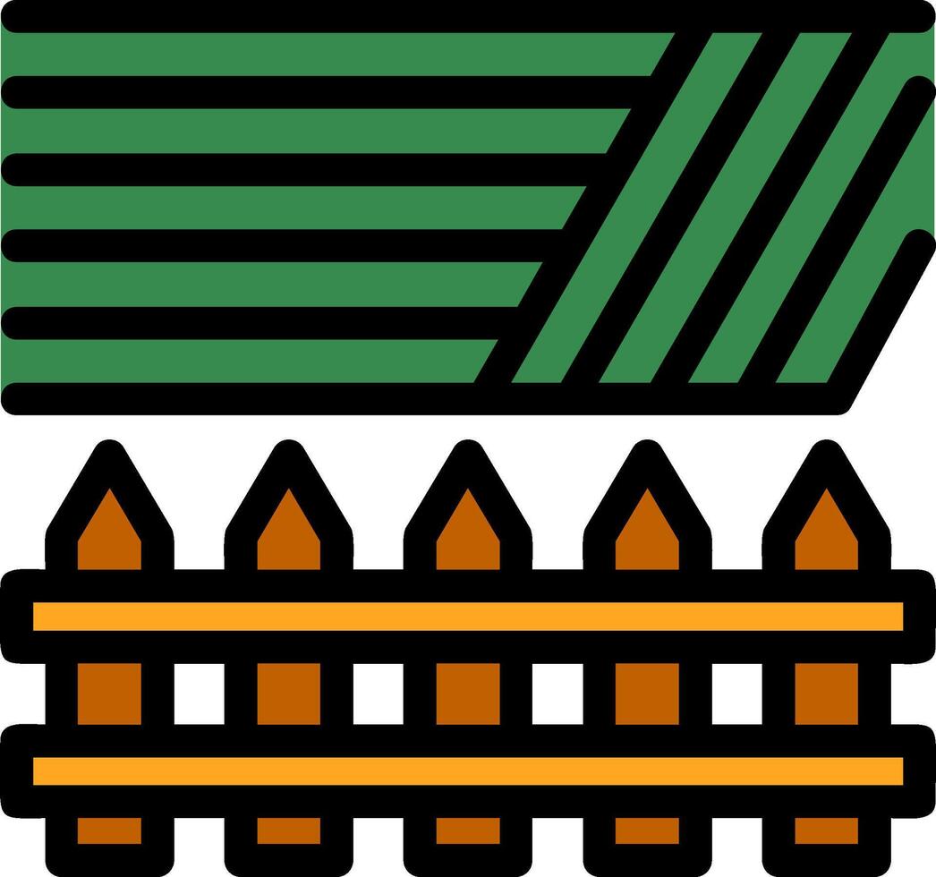 Farm Line Filled vector