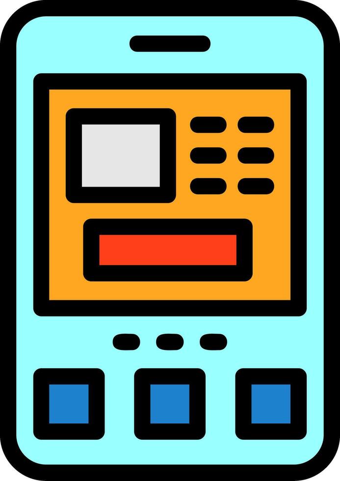 ATM Line Filled vector