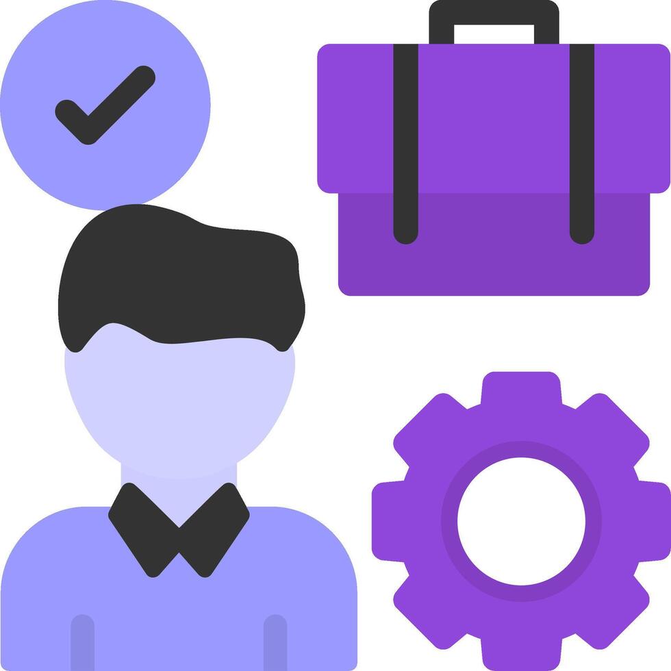 Work Environment Flat Icon vector