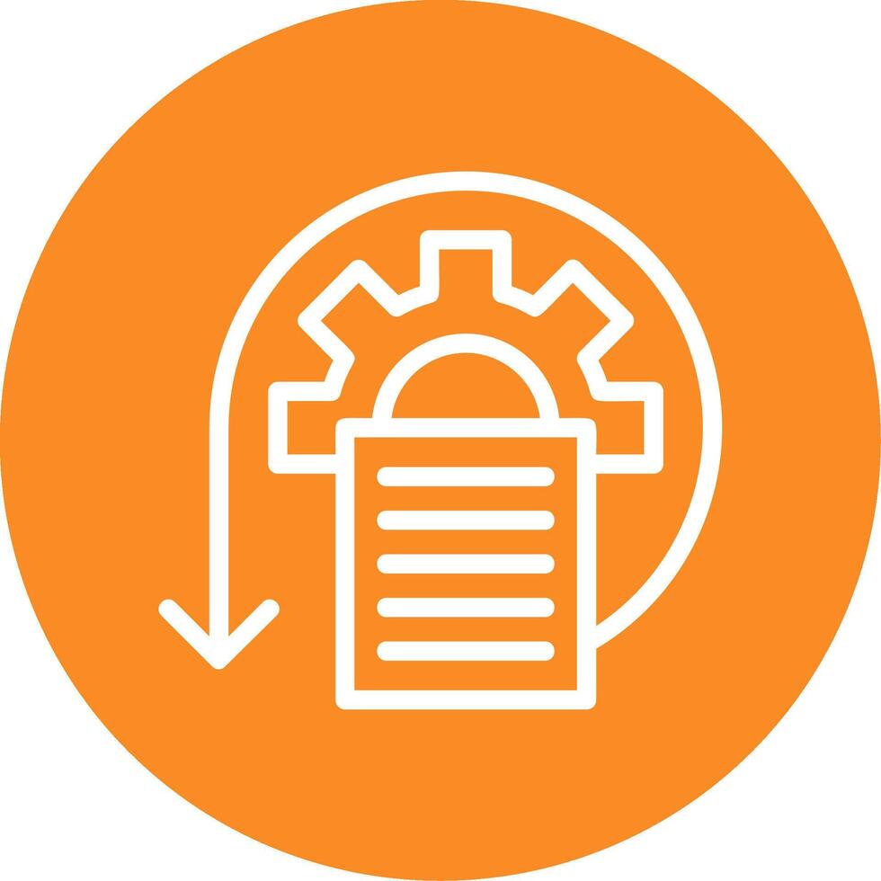 Iteration Outline Circle Icon vector