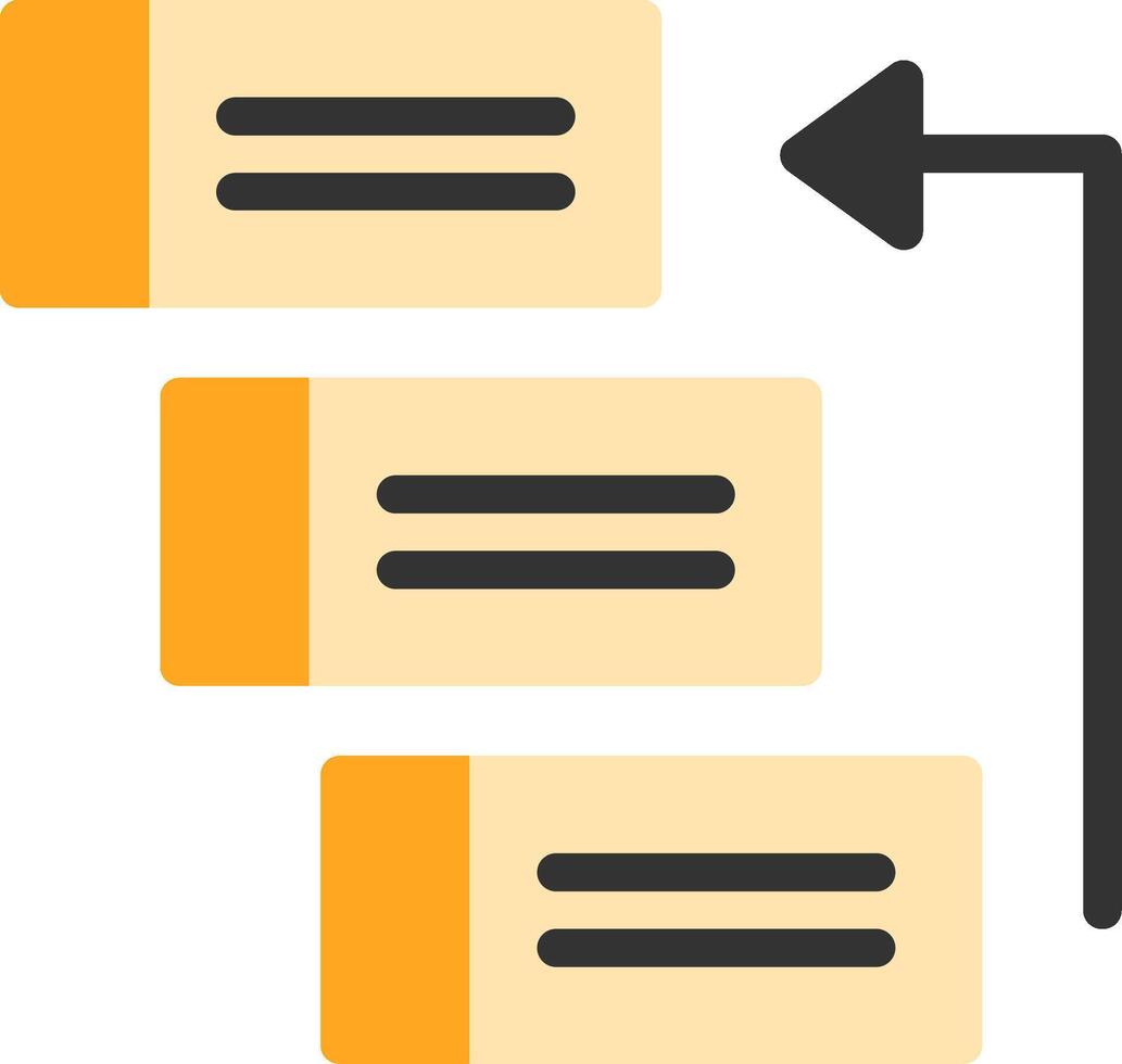Backlog Flat Icon vector