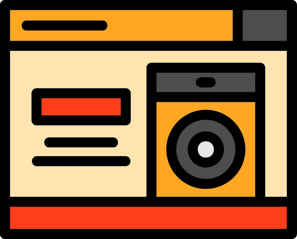 Speaker Line Filled vector