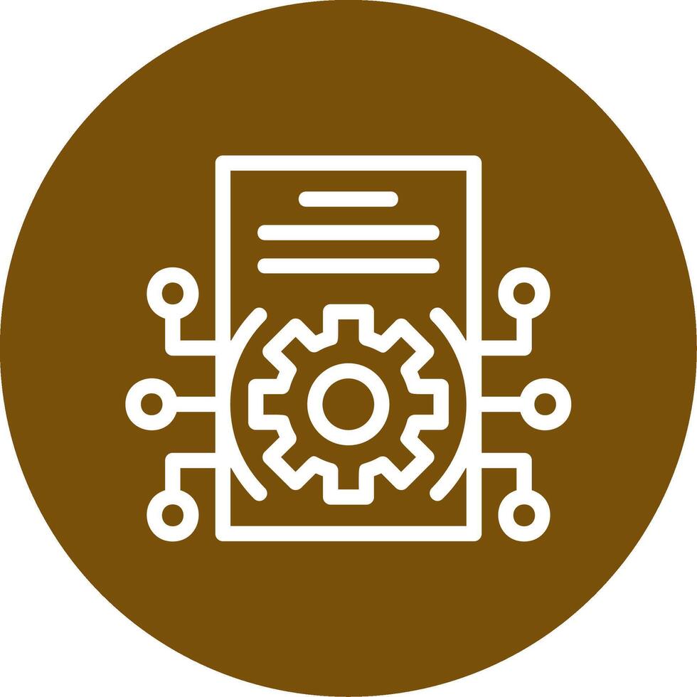 Integration Outline Circle Icon vector