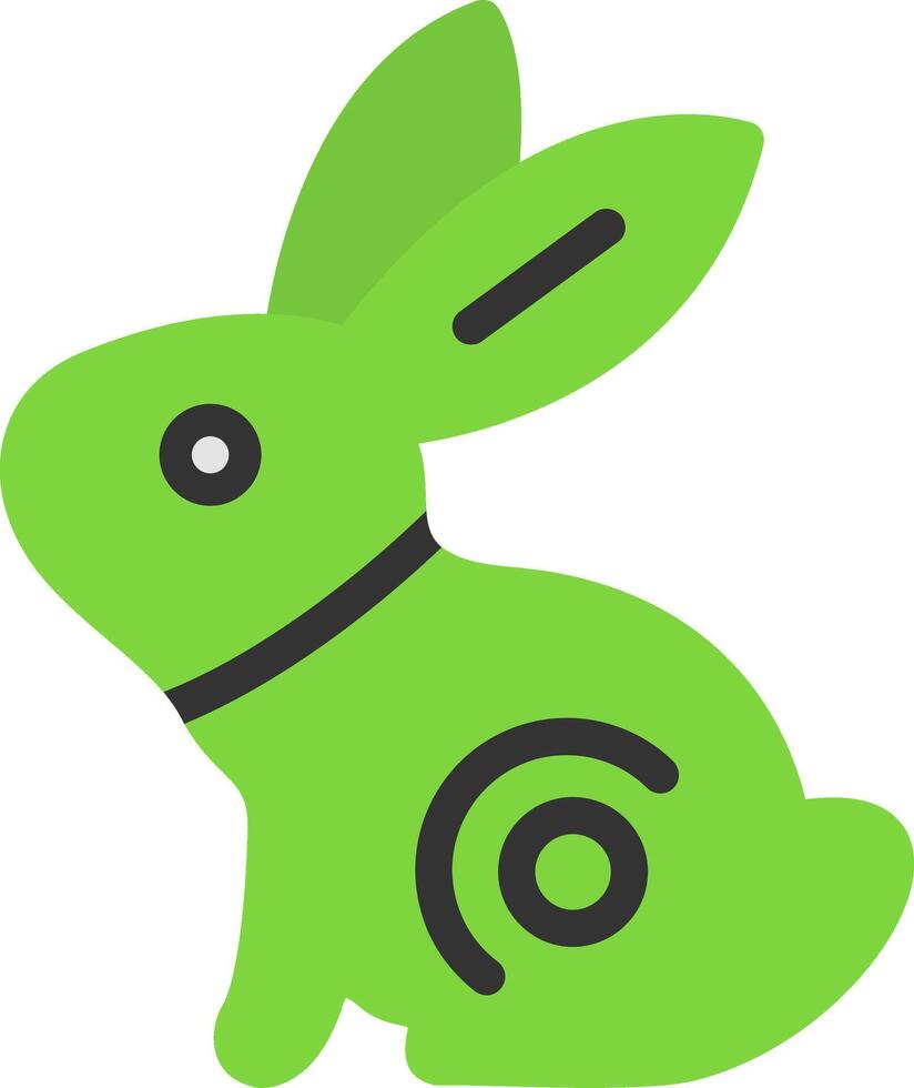 Jade Rabbit Flat Icon vector