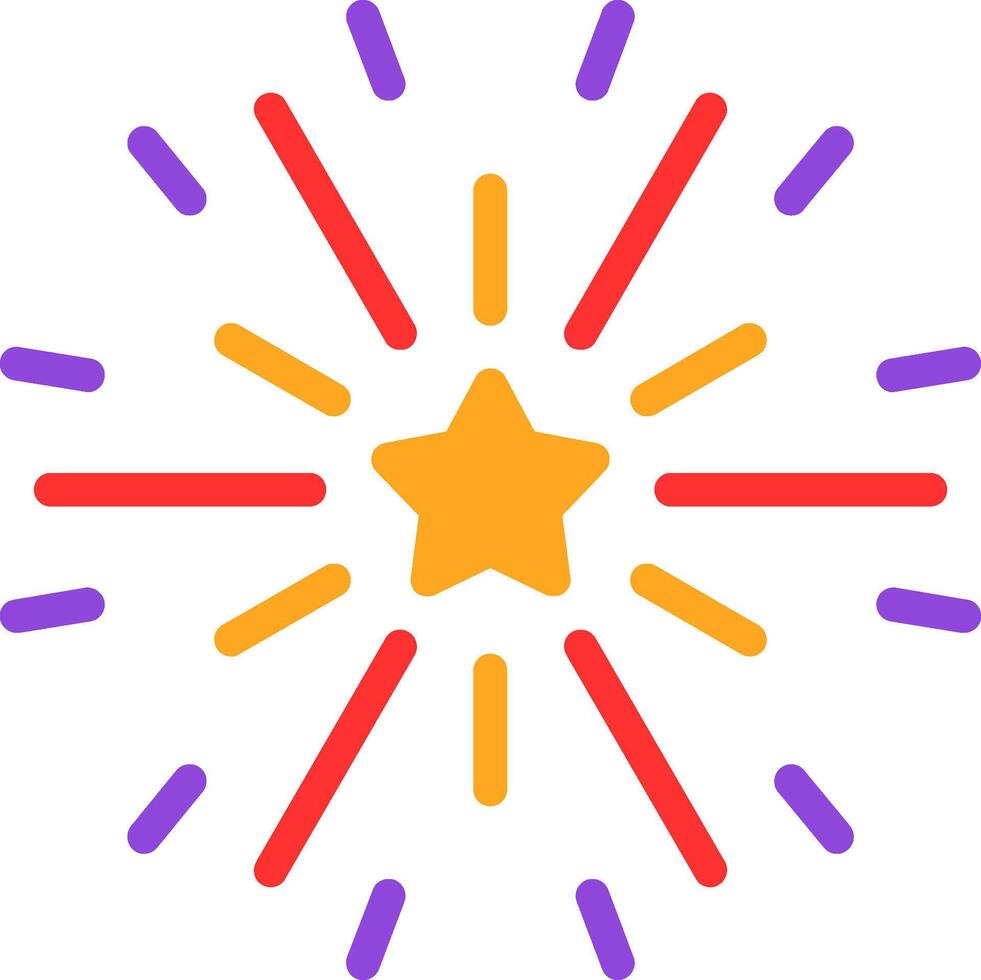 Firework Flat Icon vector