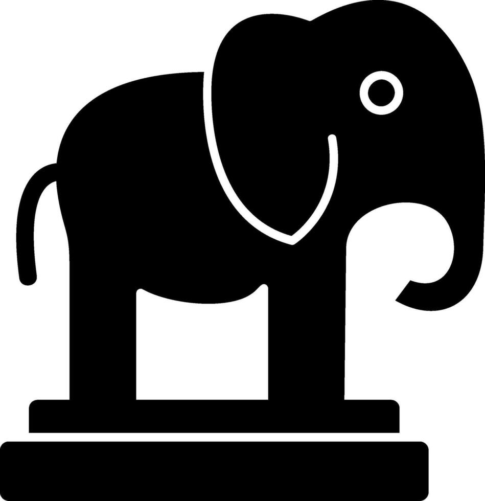 Auspicious Elephant Glyph vector