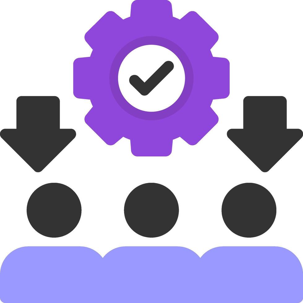 Recruitment Team Flat Icon vector
