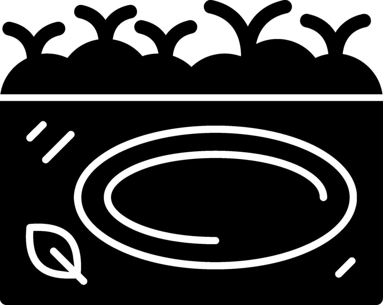 Pond Glyph Icon vector