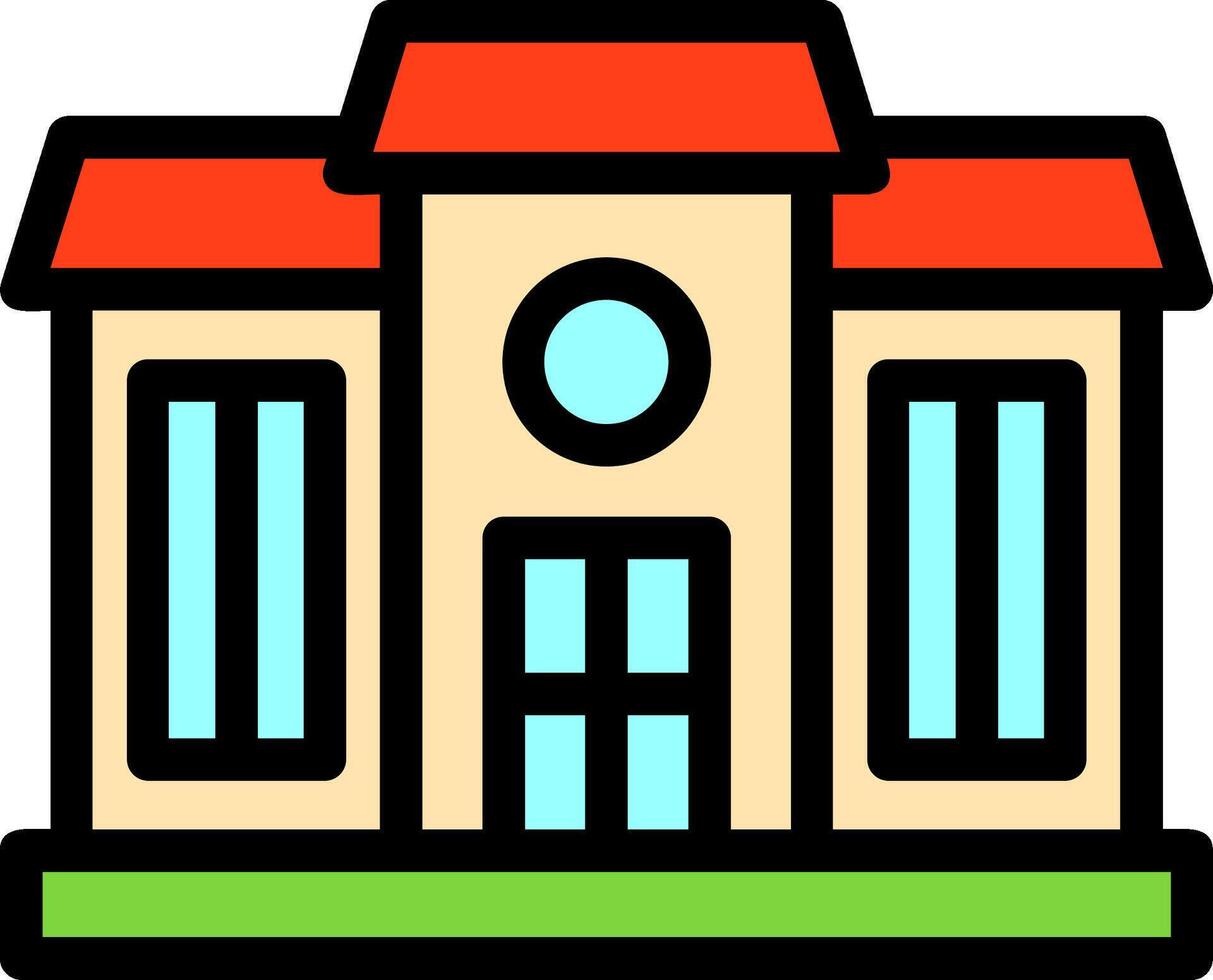 Mansion Line Filled vector