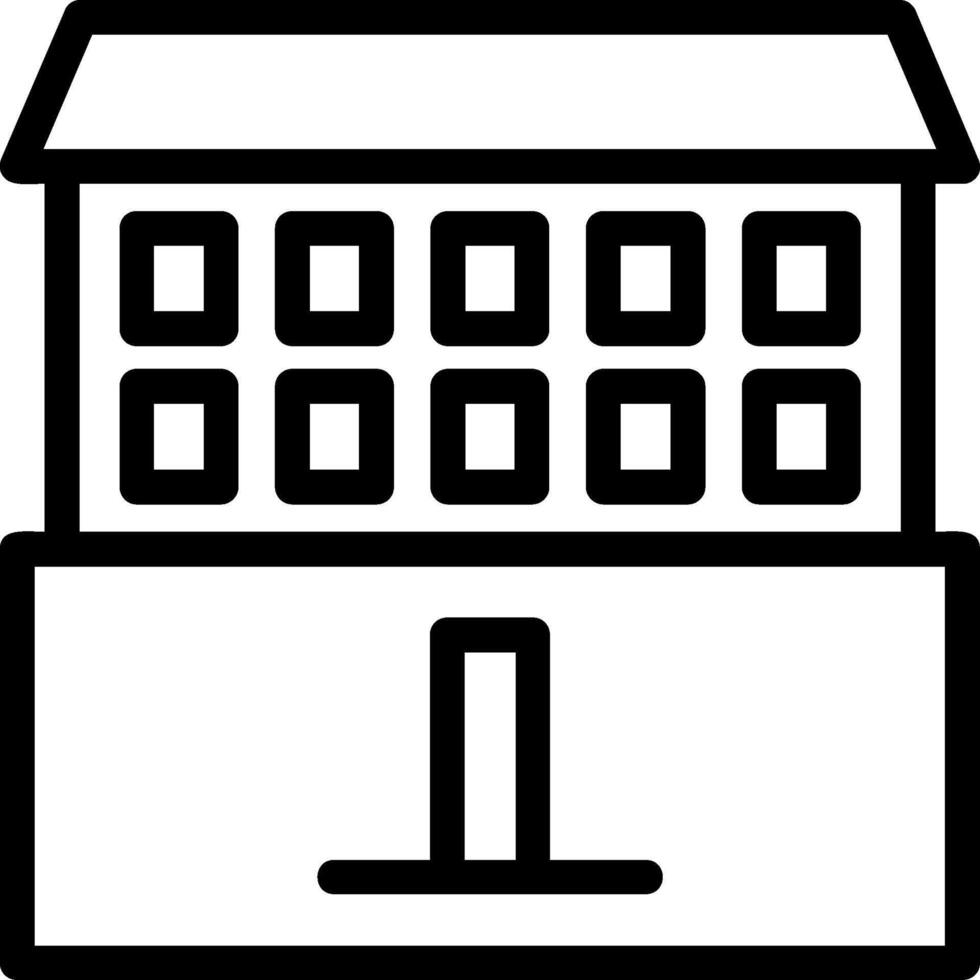Square Line icon vector
