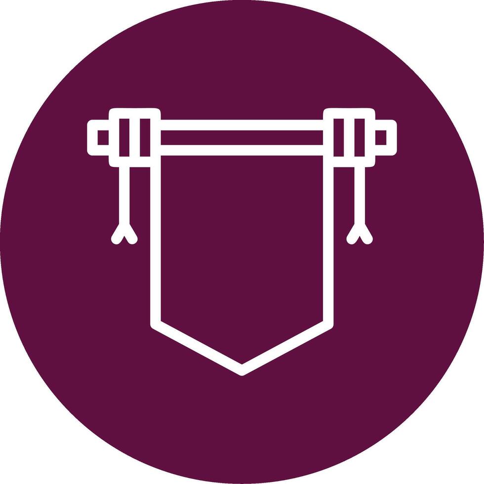 Spring Scroll Outline Circle Icon vector