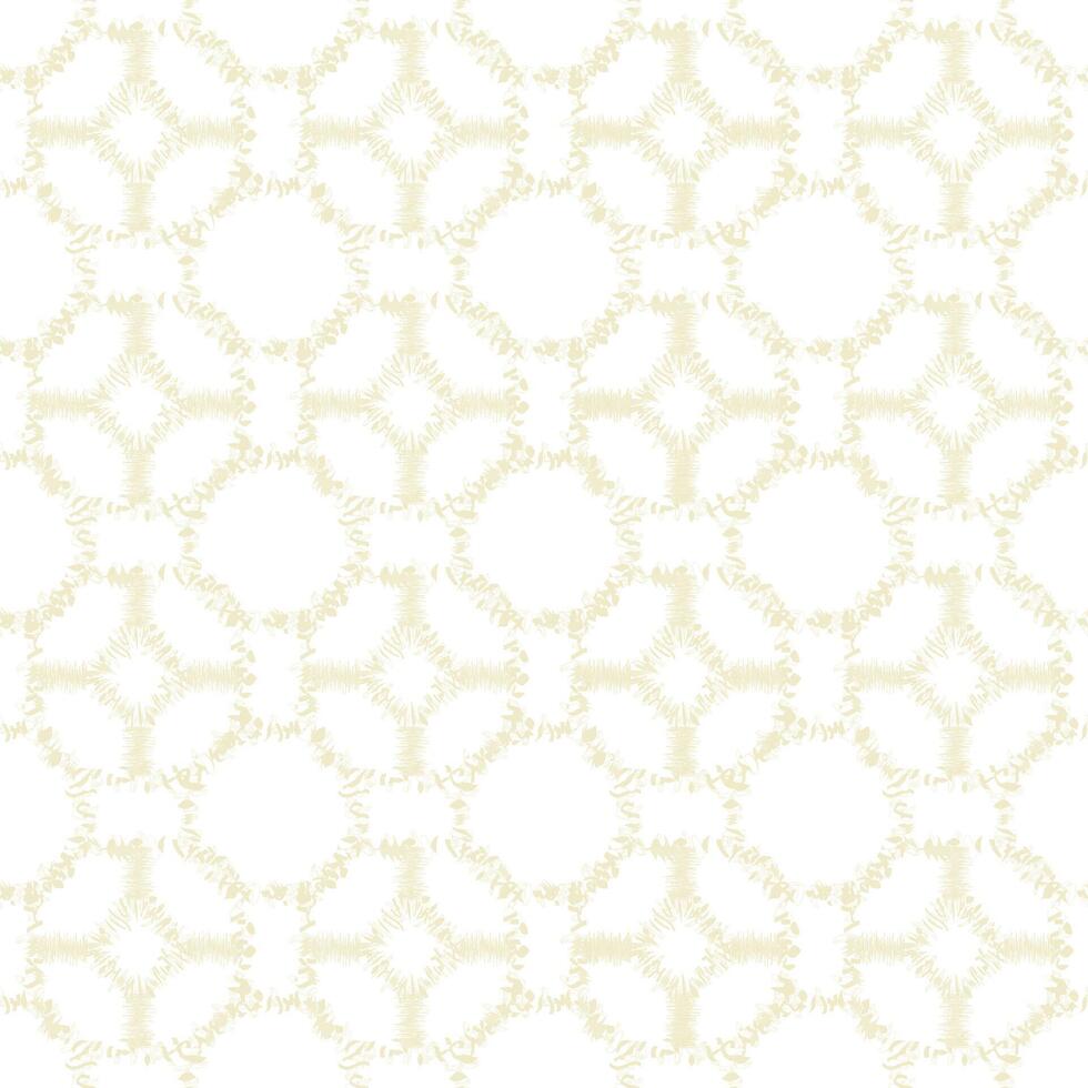 Abstract arabesque seamless pattern. Artistic line with geometric shapes. Linear floral ornamental texture in asian arab style vector