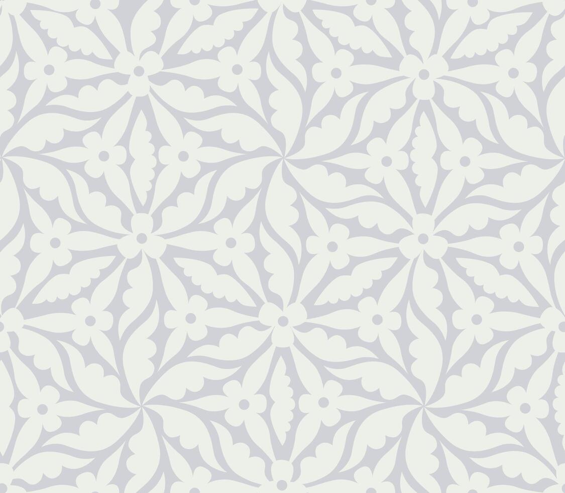 floral ornamental modelo. flores y hojas antecedentes en medieval europeo estilo. sin costura florecer cordón naturaleza decoración. vector