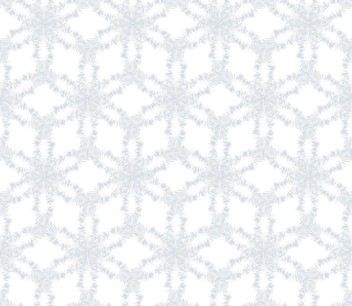 resumen invierno nieve arabesco sin costura modelo. artístico línea copo de nieve Navidad con geométrico formas lineal floral ornamental textura en asiático árabe estilo vector