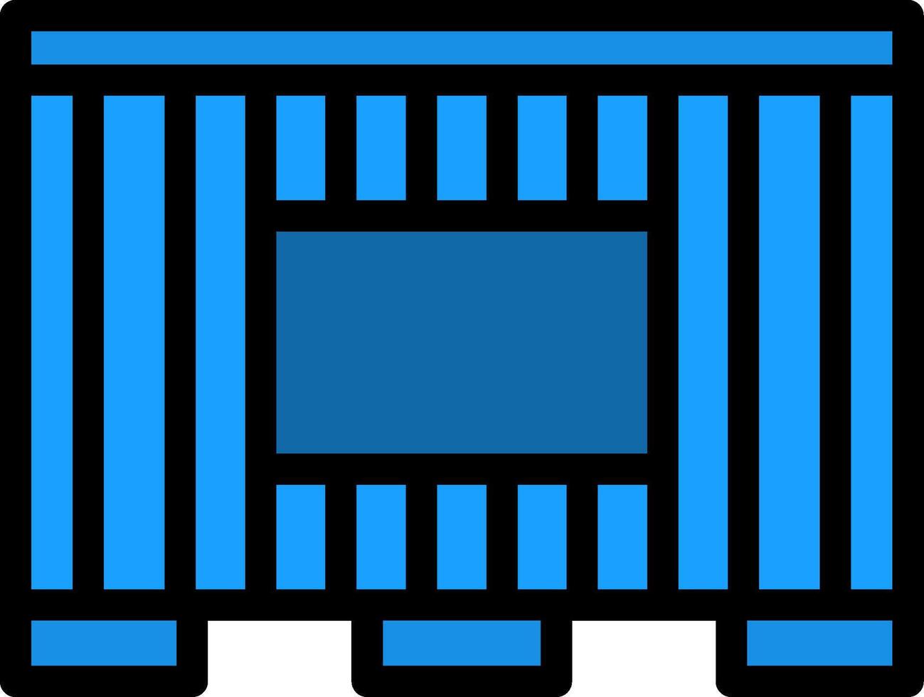 Shipping Container Line Filled vector