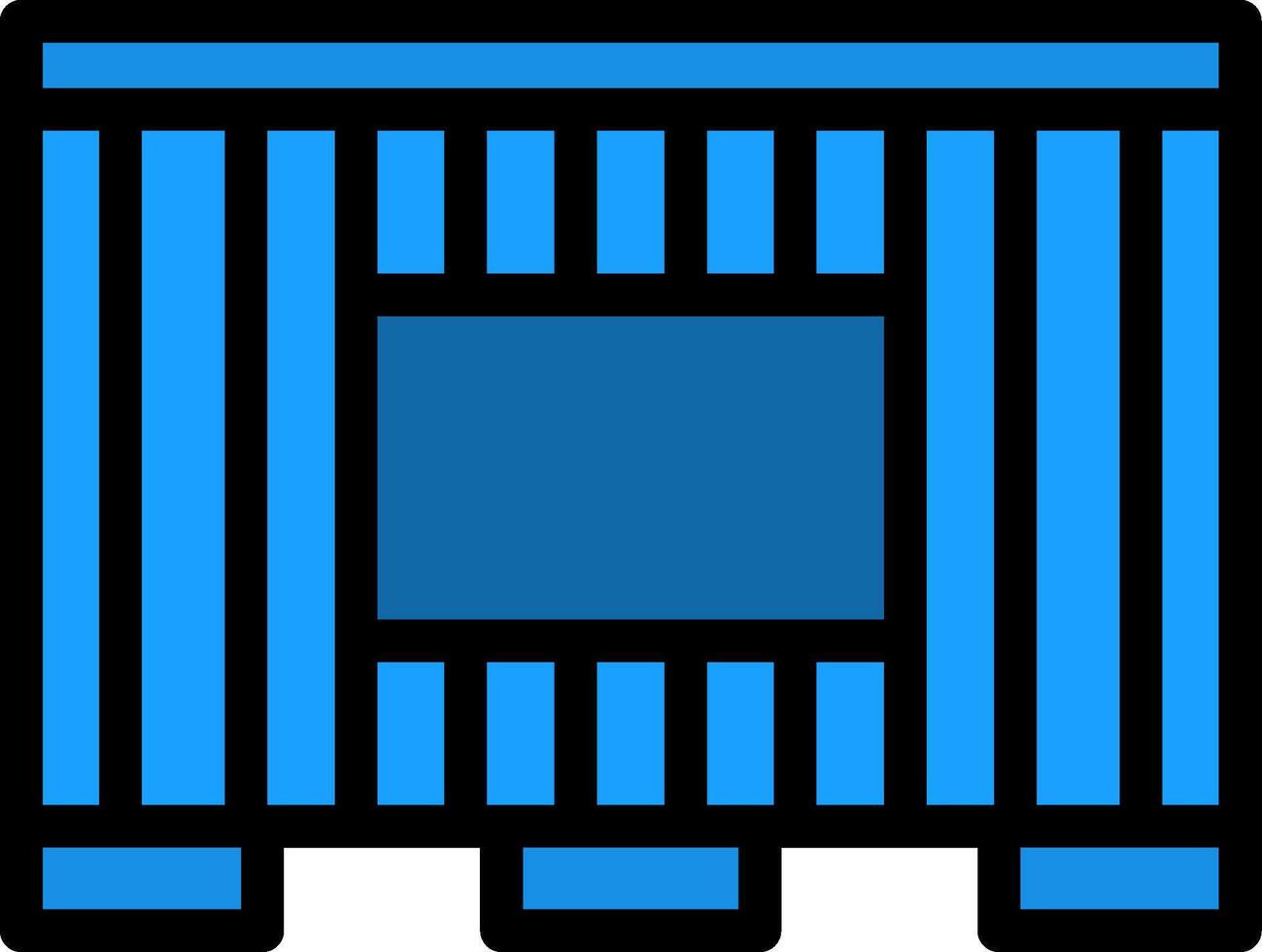 Shipping Container Line Filled vector