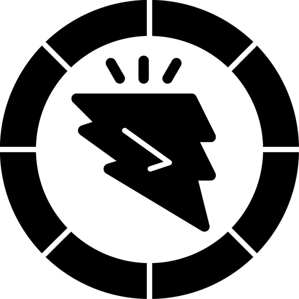 Spark Sphere Glyph vector