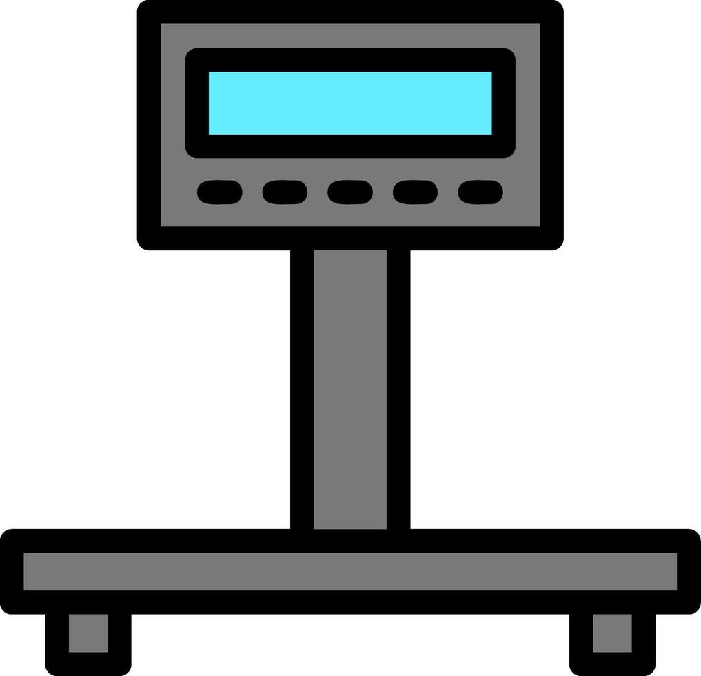Industrial Scale Line Filled vector