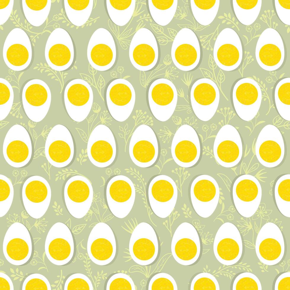 Easter egg seamless pattern. Spring holiday background for printing on fabric, paper for scrapbooking, gift wrap and wallpapers. vector