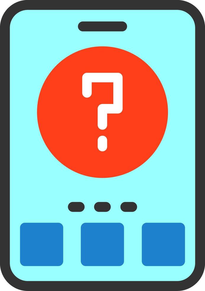 Question Mark Flat Icon vector