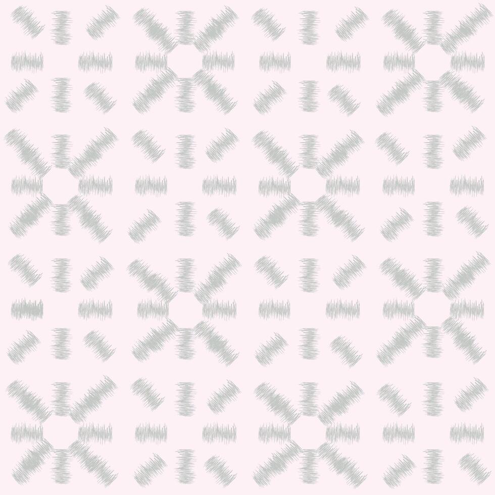 Abstract arabesque seamless pattern. Artistic ripple line with geometric shapes. Linea fabric texture vector