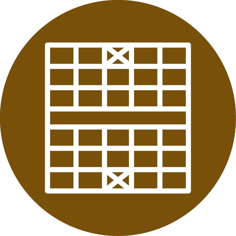 Chess Board Outline Circle Icon vector