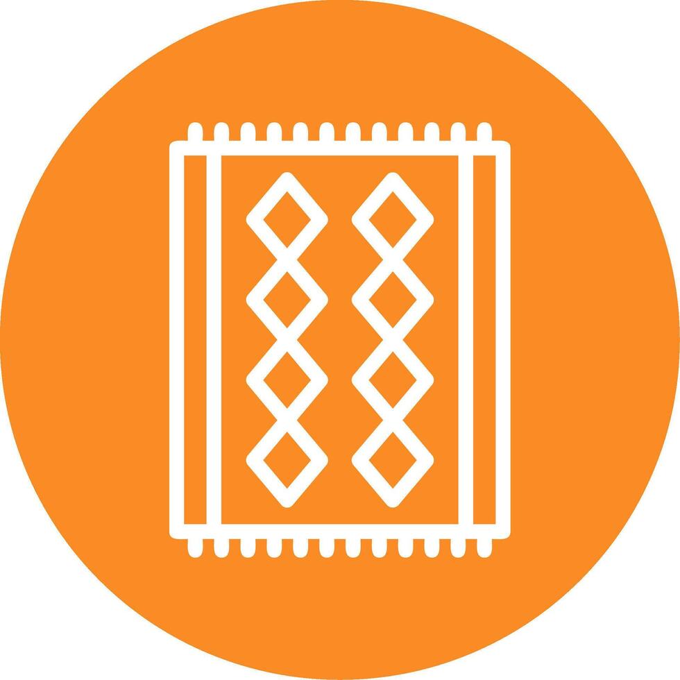 Red Carpet Outline Circle Icon vector