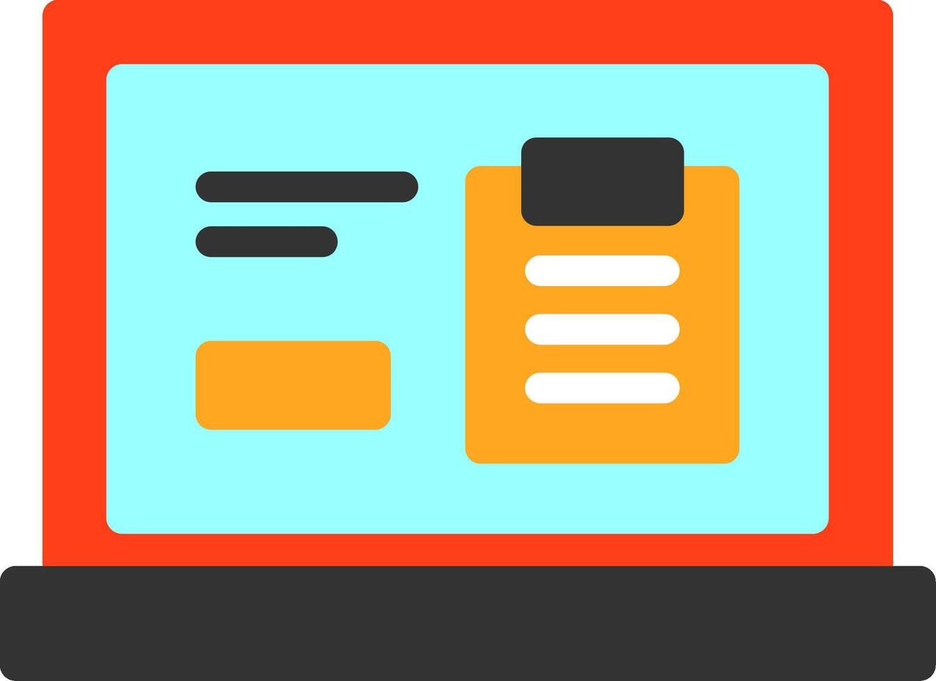 Clipboard Flat Icon vector