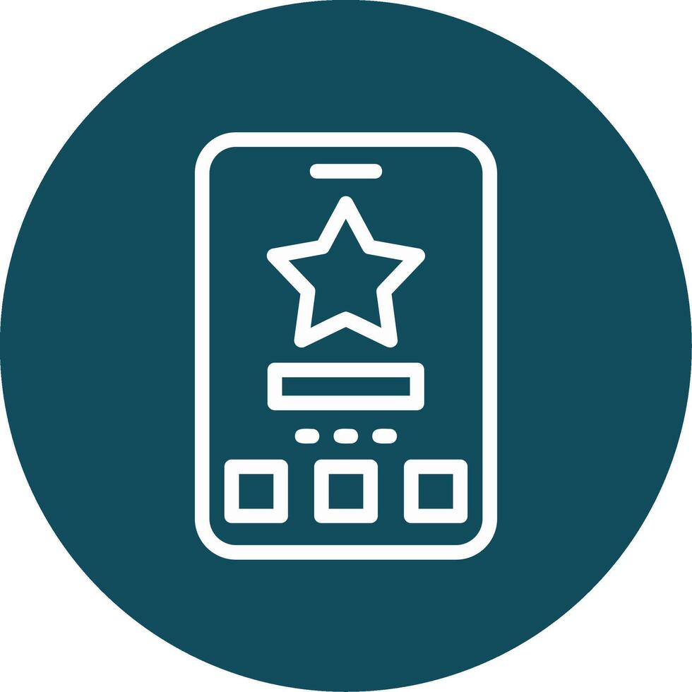 Star Outline Circle Icon vector