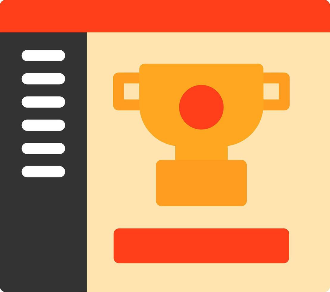 Trophy Flat Icon vector