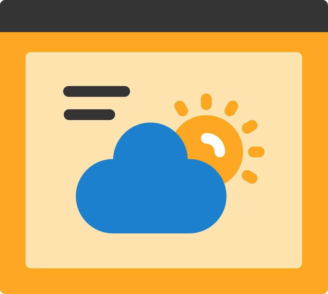 Weather Flat Icon vector