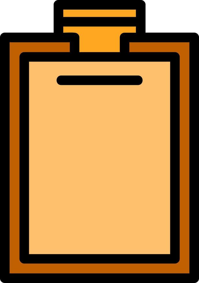 Clipboard Line Filled vector