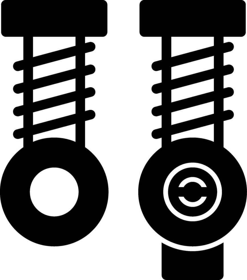 Machine Parts Glyph vector