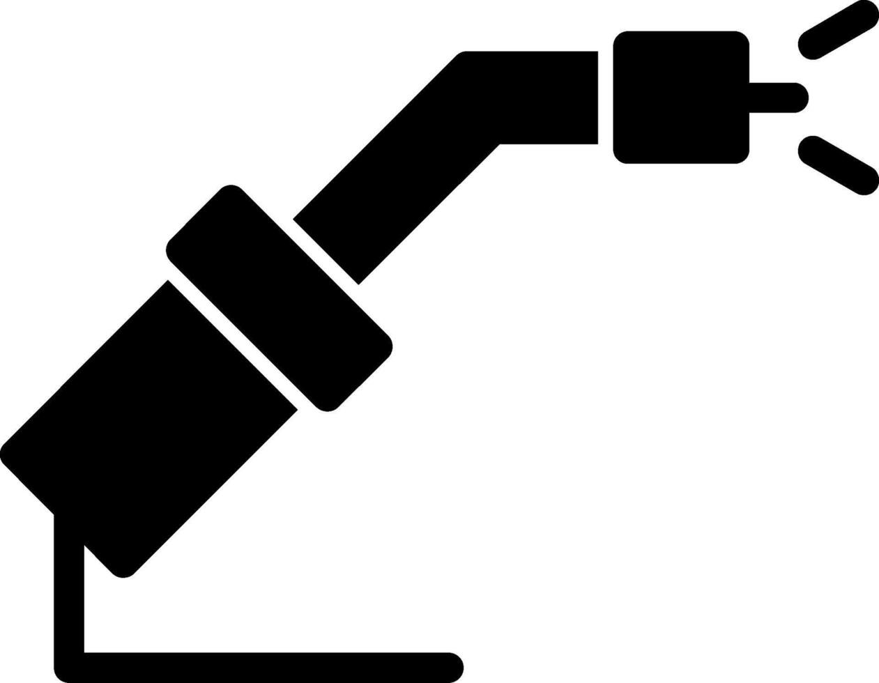 Welding Torch Glyph vector