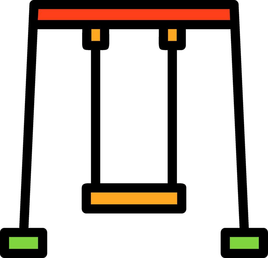 Swing Line Filled vector
